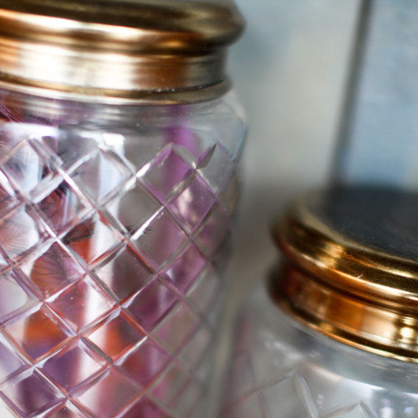 Etched Glass Pot