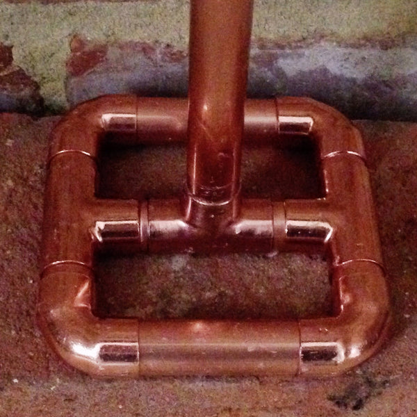 Copper Kitchen Roll Holder.