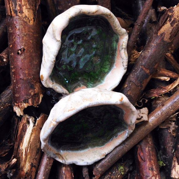 Pinch Pots - Green Glass